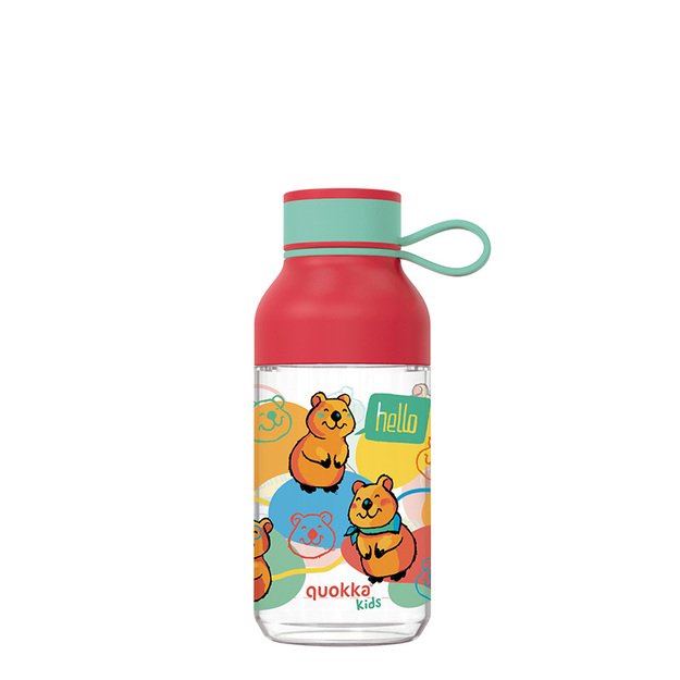 Quokka Ice Kids su dirželiu - Tritan buteliukas 430 ml (Happy Quokka) 1