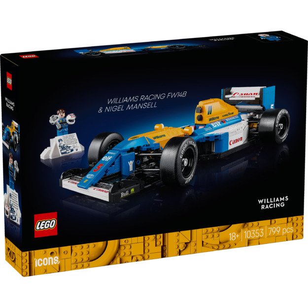 LEGO Icons Williams Racing FW14B & Nigel Mansell