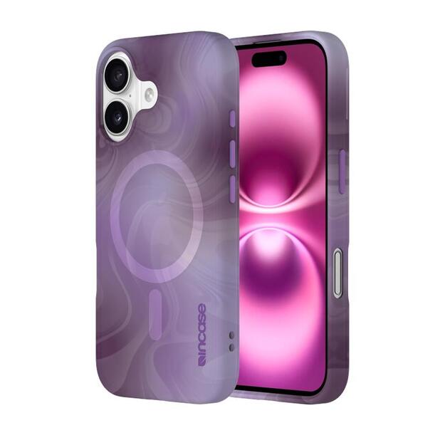 Incase Halo Case MagSafe – dėklas iPhone 16 (Oil Slick Lilac)