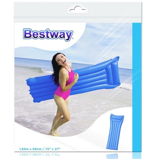 Bestway – pripučiamas paplūdimio čiužinys 183x69cm (mėlynas)