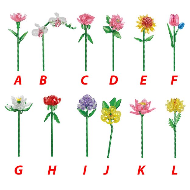 Building set flower