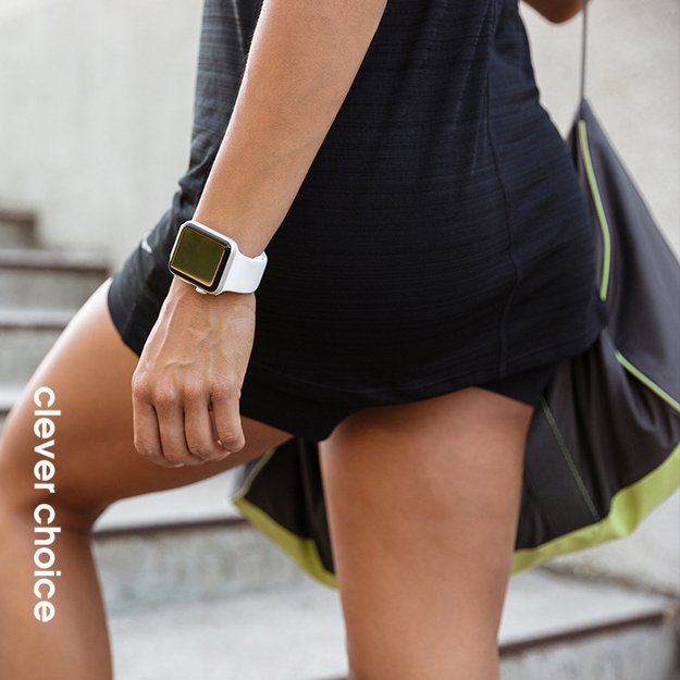 „Crong Liquid“ – „Apple Watch“ dirželis 44/45/46/49 mm (baltas) 13