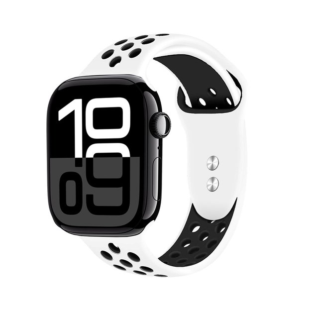 „Crong Duo Sport“ – dirželis, skirtas Apple Watch 38/40/41/42 mm (baltas/juodas) 7