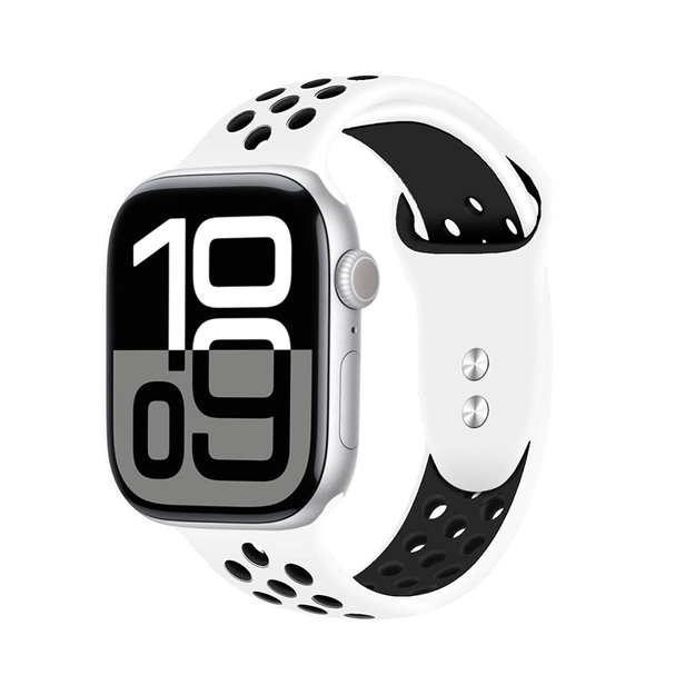 „Crong Duo Sport“ – dirželis, skirtas Apple Watch 38/40/41/42 mm (baltas/juodas) 8