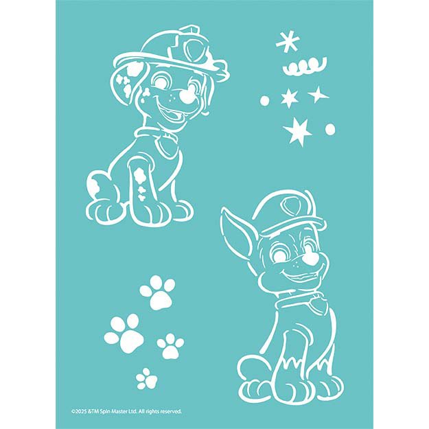 Coloring book with blowing markers Paw Patrol