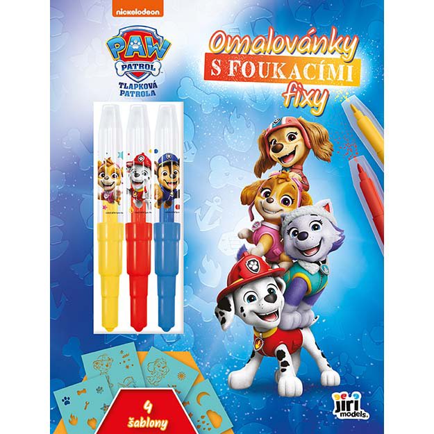 Coloring book with blowing markers Paw Patrol