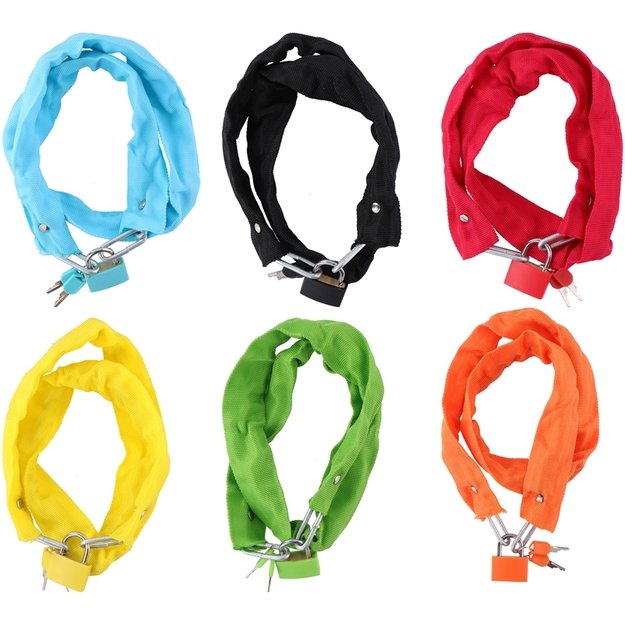 Dunlop – dviračio užraktas nuo vagystės 90 cm (geltonas) 5