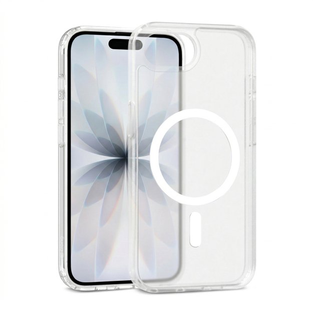 Crong Hybrid Matte Magnetic - MagSafe Case iPhone 17e / 16e (White)