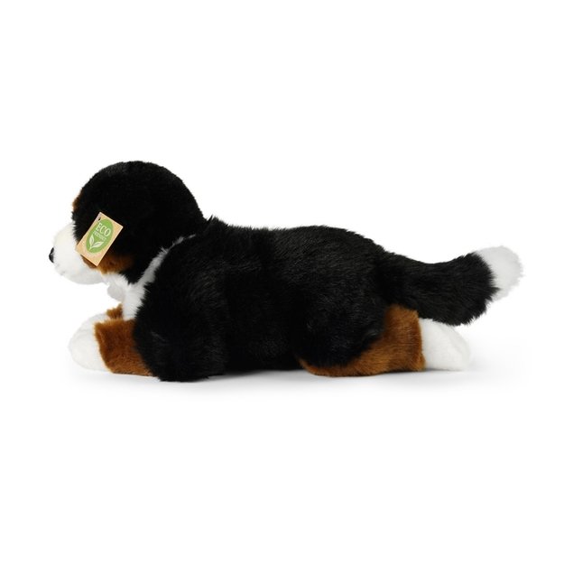Rappa - Plush realistic Bernese Mountain Dog mascot lying 34 cm Eco-Friendly