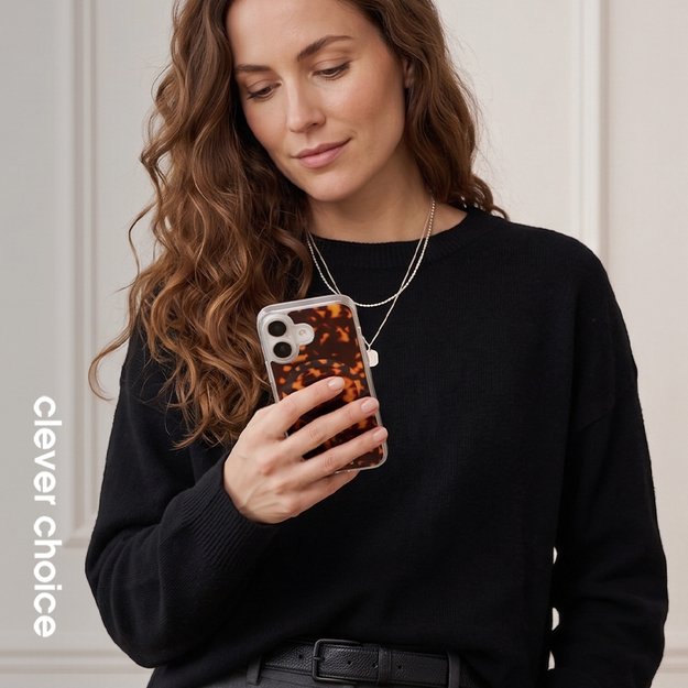 Crong Deluxe MAG Cover - iPhone 17 MagSafe Case (Tortoise)
