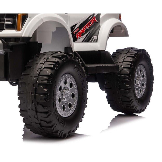 Ford F-150 Raptor Milly Mally Electric Ride-On Car white