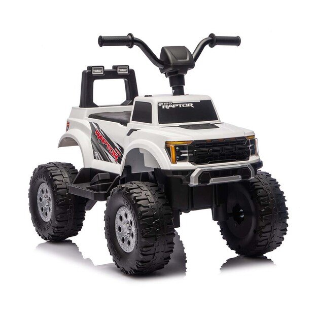 Ford F-150 Raptor Milly Mally Electric Ride-On Car white