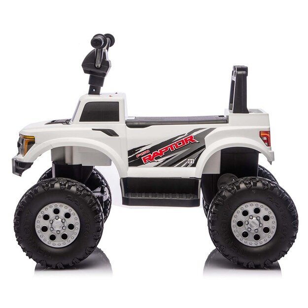 Ford F-150 Raptor Milly Mally Electric Ride-On Car white