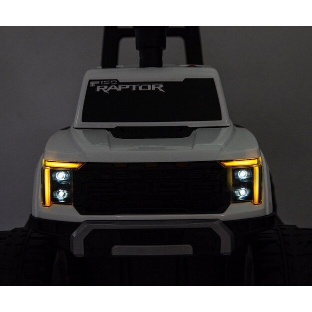 Ford F-150 Raptor Milly Mally Electric Ride-On Car white