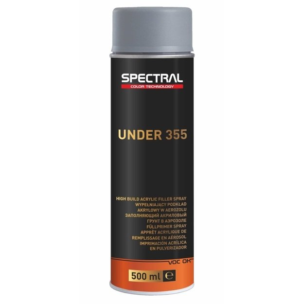 Akrilinis gruntas UNDER 355 aerozolinis pilkas 500ml  