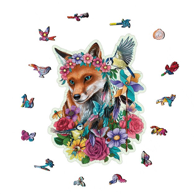 Ravensburger Wooden Puzzle 150 pc Colorful Fox