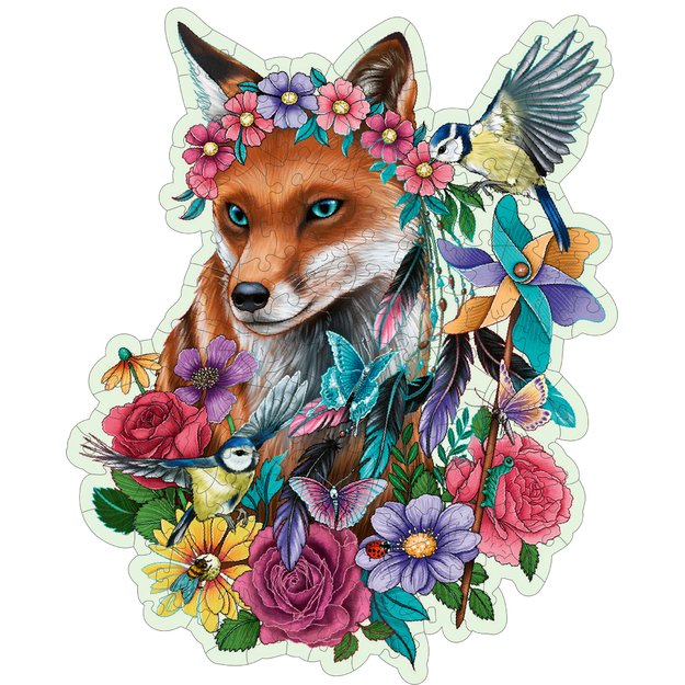 Ravensburger Wooden Puzzle 150 pc Colorful Fox