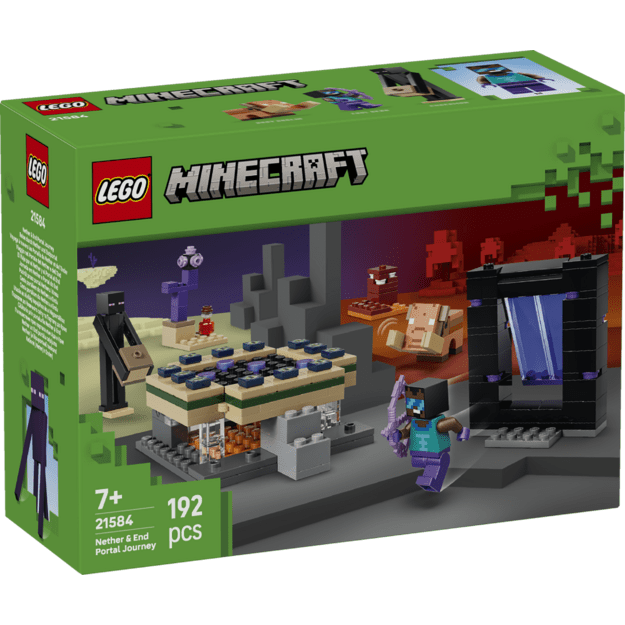 LEGO Minecraft Nether & End Portal Journey