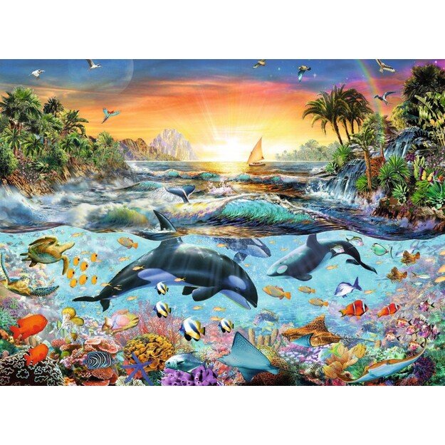 Ravensburger Puzzle 200 pc Orca Paradise