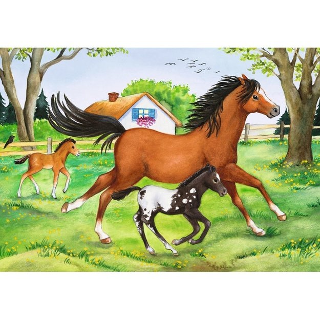 Ravensburger Puzzle 2x24 pc World of Horses 
