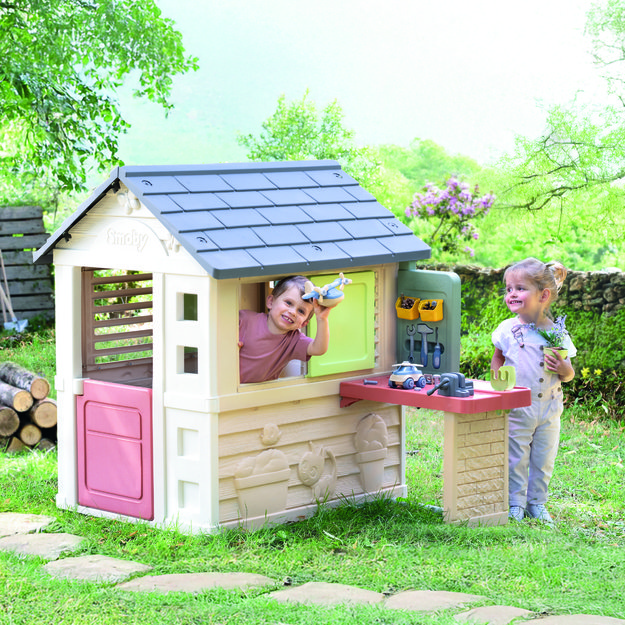 Smoby Life Nature Playhouse + Workshop