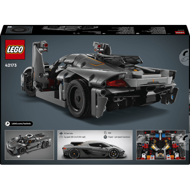 LEGO Technic Koenigsegg Jesko Absolut Grey Hypercar