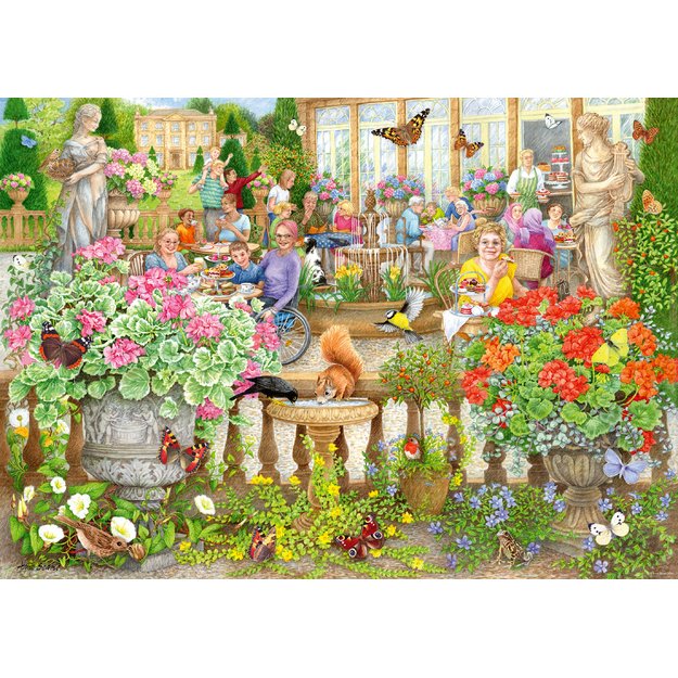 Ravensburger puzzle 1000 pc Cafe in the middle of nature