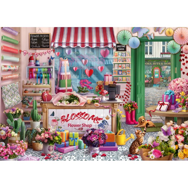 Ravensburger Puzzle 1000 Pieces: Blossoms Flower Shop