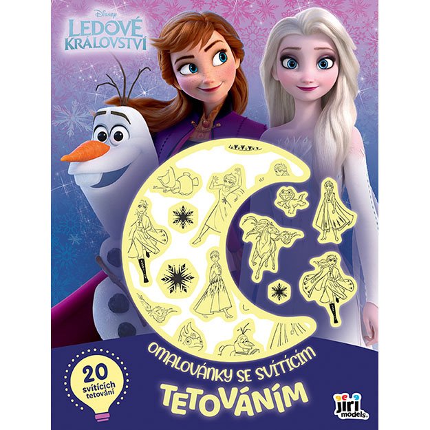 Coloring book with Frozen tattoo