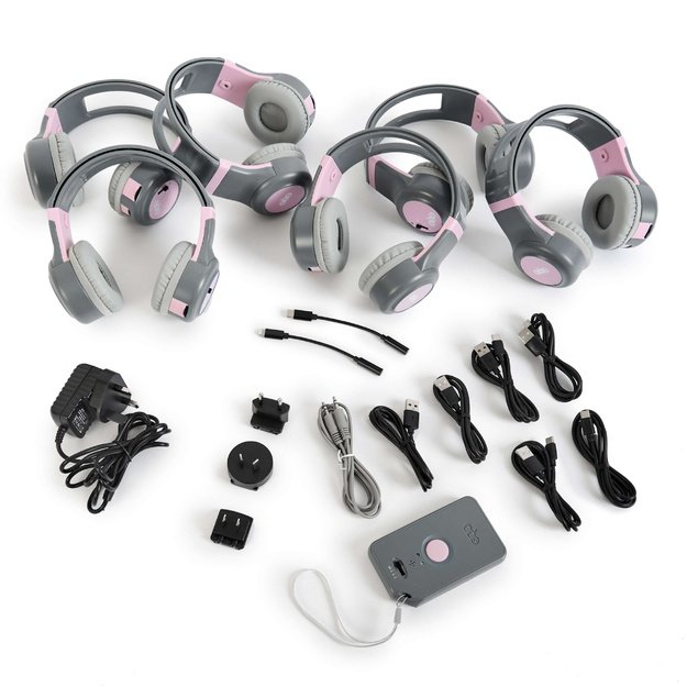 ClassCast Audio Broadcasting Headphones 6pk