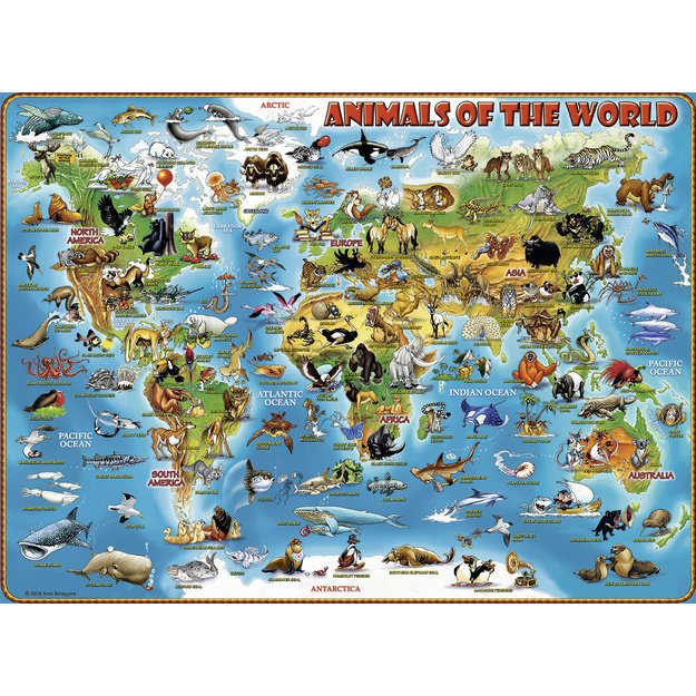 Ravensburger Puzzle 300 pc Animals of the World