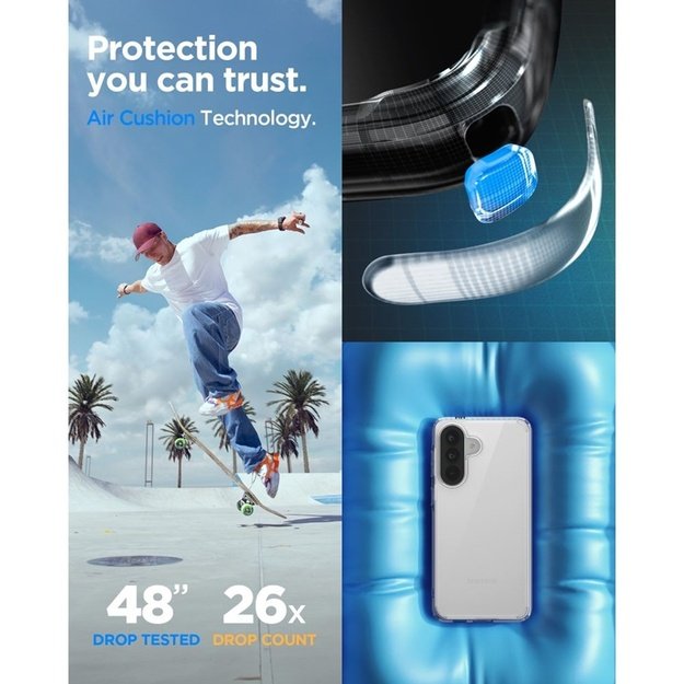 Spigen Ultra Hybrid - Case for Samsung Galaxy A57 5G (Transparent)