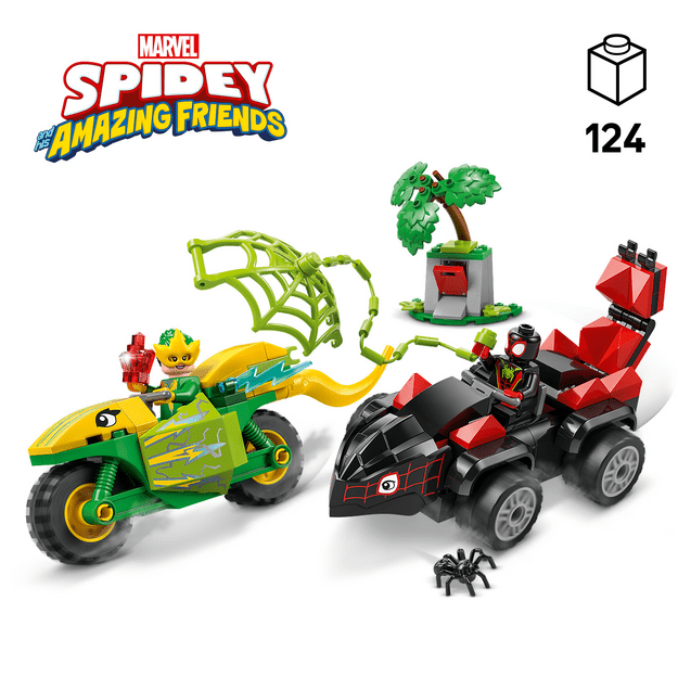 LEGO Spidey Spin and Electro Dinosaur Vehicle Chase