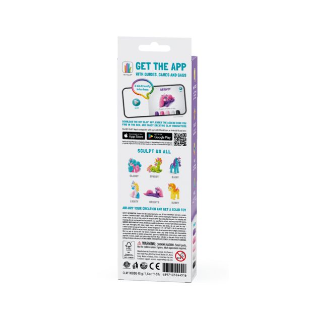 HEY CLAY Modeling Clay Unicorn Brighty 3pc
