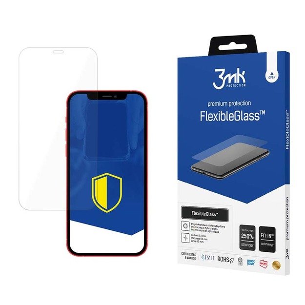 3mk FlexibleGlass – hibridinis stiklas, skirtas iPhone 12 / iPhone 12 Pro