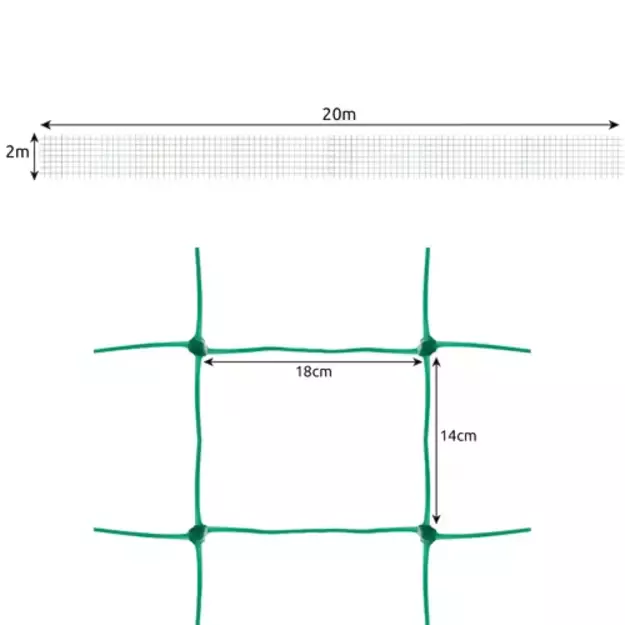 Tinklas - augalų atrama 2x20m Gardlov 23980