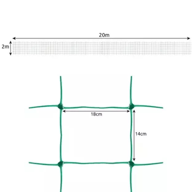 Tinklas - augalų atrama 2x20m Gardlov 23980