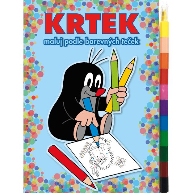 Spalvinimo knygelė A5 formato „Mole“ su vašku 1