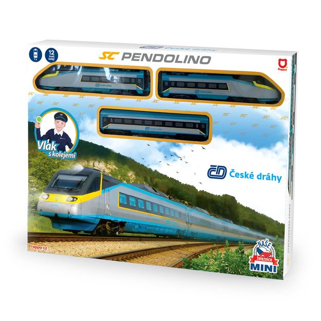 Pendolino baterijomis varomas MINI traukinukas 2