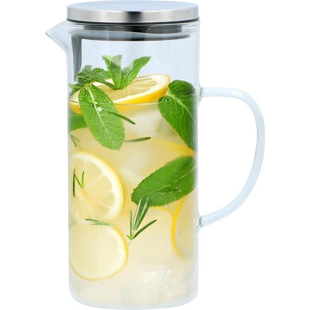 Alpina - ąsotis su dangteliu iš borosilikatinio stiklo, 1,3l 10