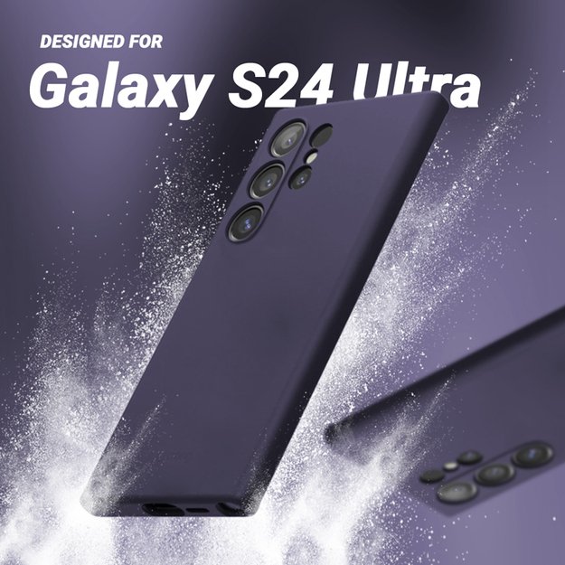 Crong Color Cover – dėklas, skirtas Samsung Galaxy S24 Ultra (violetinė)