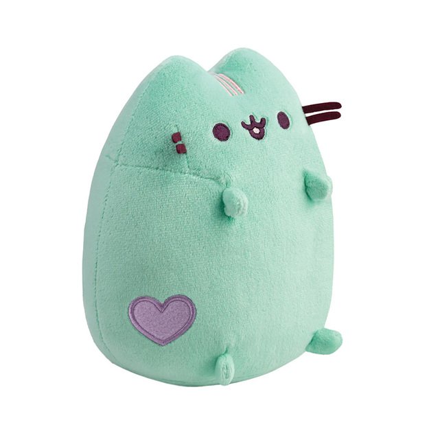 Pusheen - pliušinis talismanas 18 cm (pastelinė mėtų spalva)