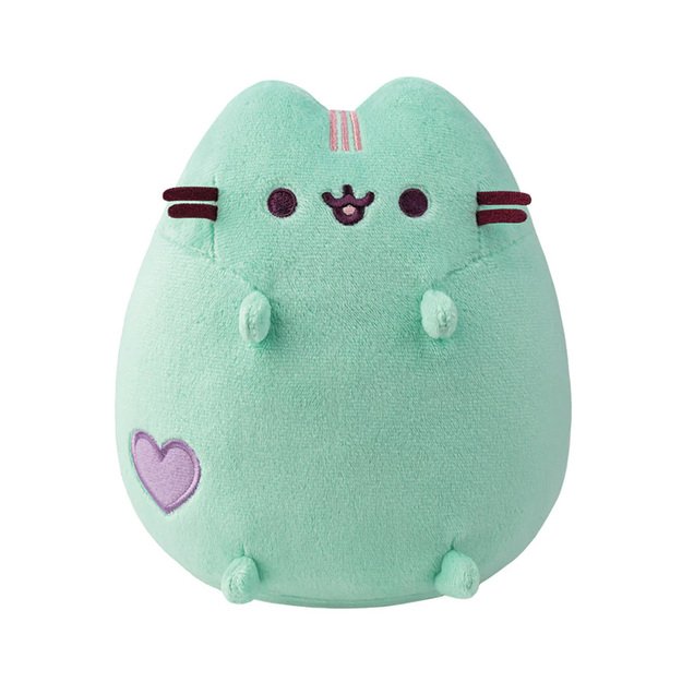 Pusheen - pliušinis talismanas 18 cm (pastelinė mėtų spalva)