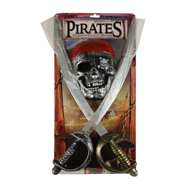 Piratų rinkinys su kardais ir kauke 2