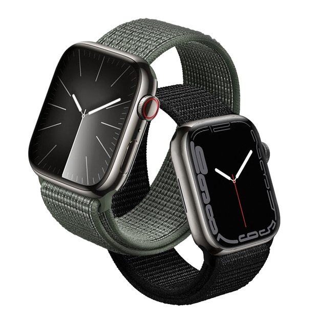 „Crong Nylon“ – „Apple Watch Sport“ apyrankė, 38/40/41/42 mm (karinė žalia)