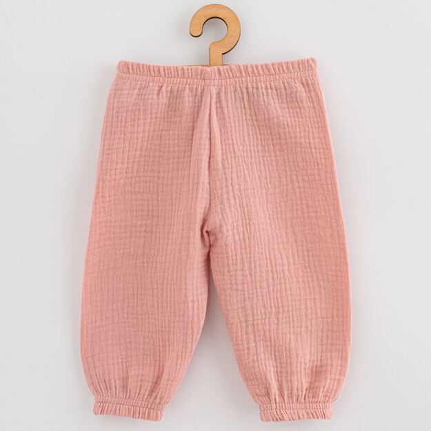 Baby Muslin Pants New Baby Feeling Rožiniai, 62 (3-6m)