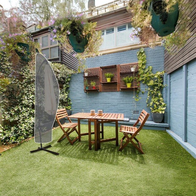 Kinzo - Apsauginis sodo skėčio uždangalas 265x70 cm (antracito spalvos) 3