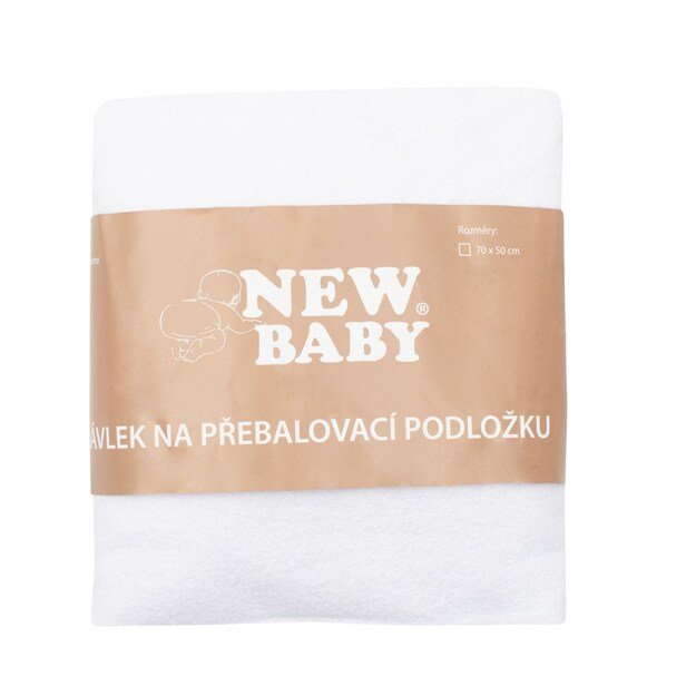 Keičiamas kilimėlio užvalkalas New Baby 50x70 baltas