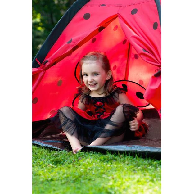 Kūdikių palapinė Baby Mix Ladybug su tuneliu raudona