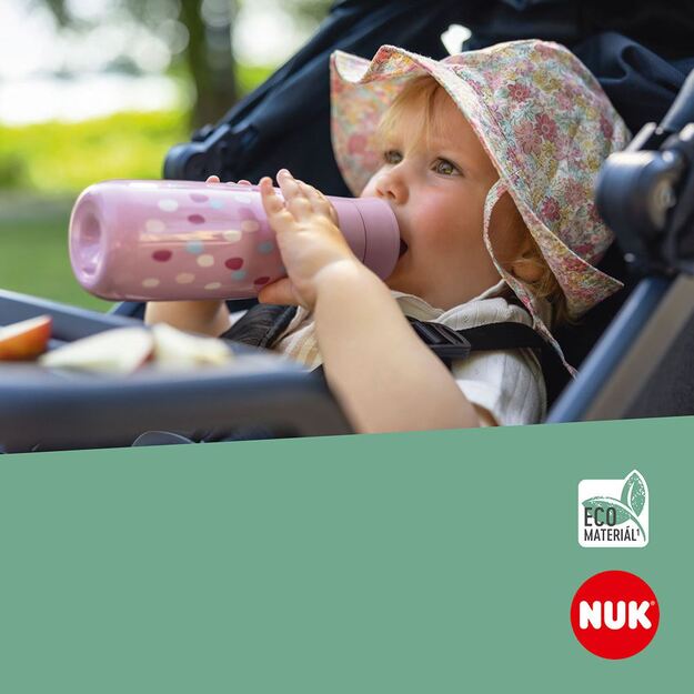 NUK Mini-Me Flip 2-in-1 Baby Bottle, 450 ml žalia